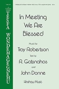 In Meeting We Are Blessed TTBB choral sheet music cover Thumbnail